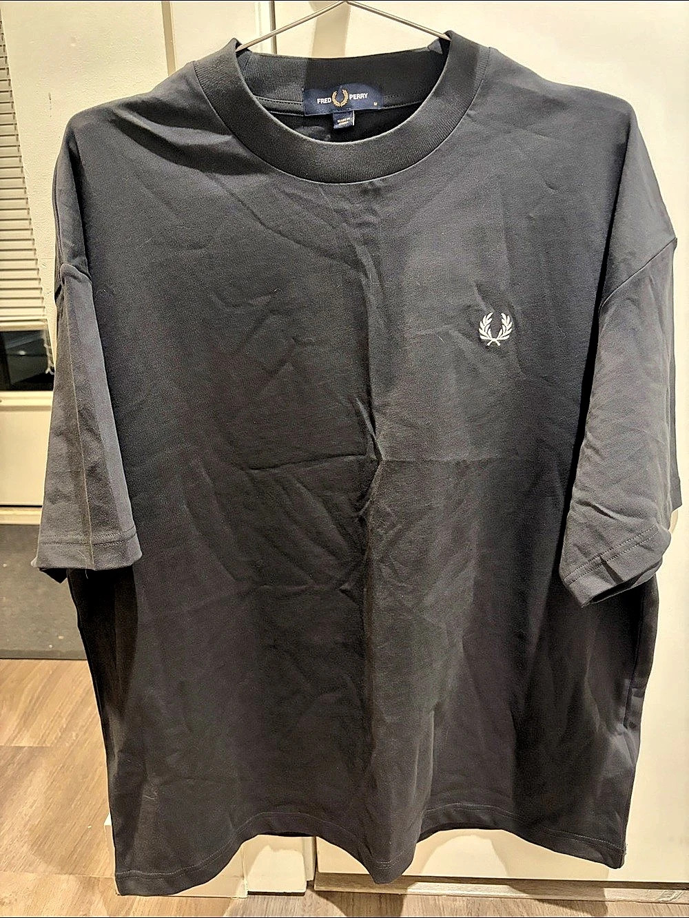 Fred Perry Back Print Laurel Wreath T-Shirt Black Medium